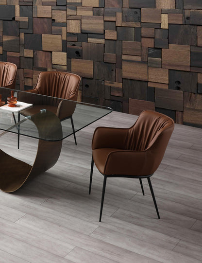 Tiffany Dining Armchair - Brown