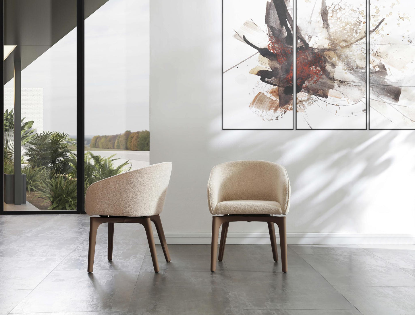 Angie Dining Armchair - Taupe
