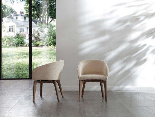 Angie Dining Armchair - Taupe