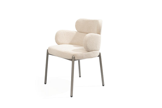 Adele Dining Armchair - Taupe
