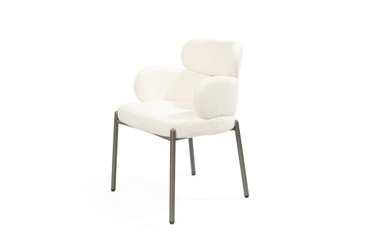Adele Dining Armchair - White