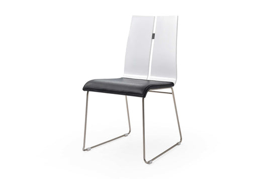 Lauren Dining Chair - White/Black