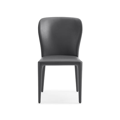 Hazel Grey Faux Leather Dining Chair