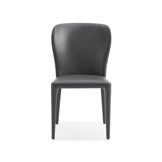 Hazel Grey Faux Leather Dining Chair