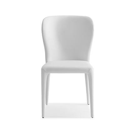 Hazel White Faux Leather Dining Chair