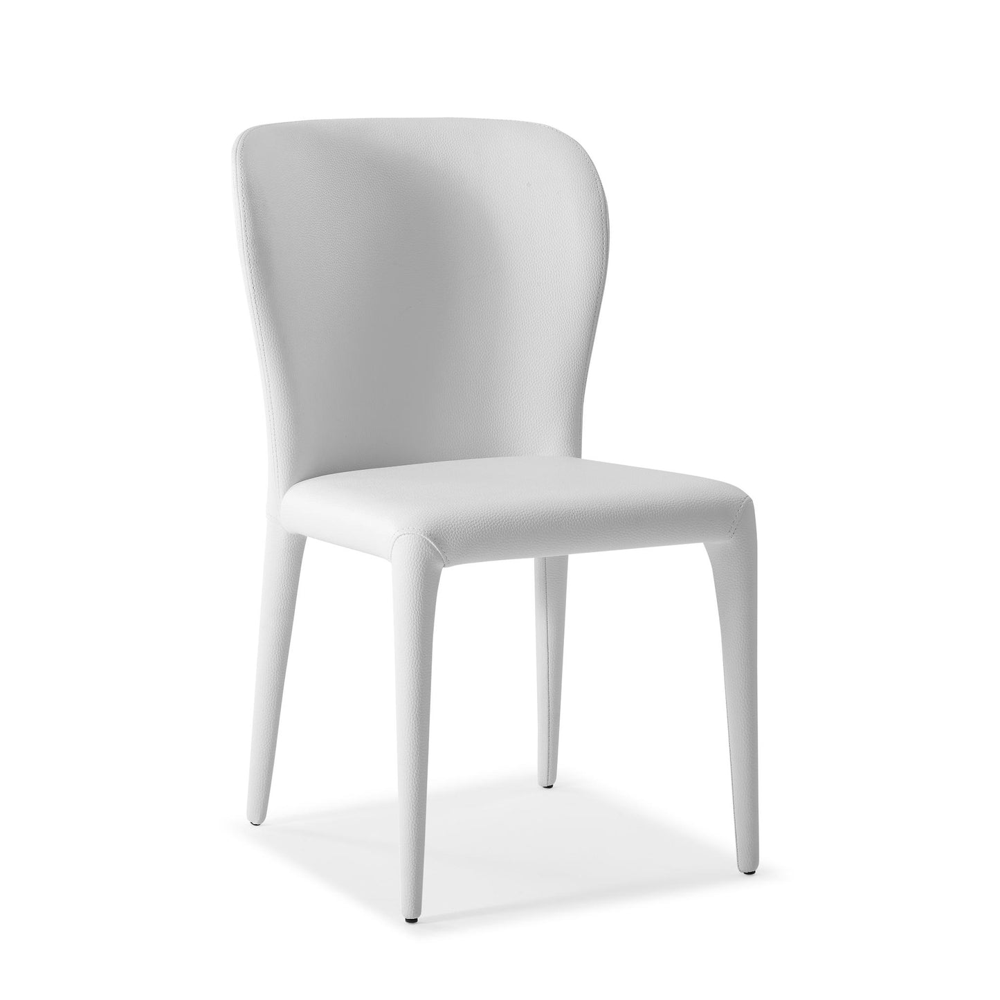 Hazel White Faux Leather Dining Chair