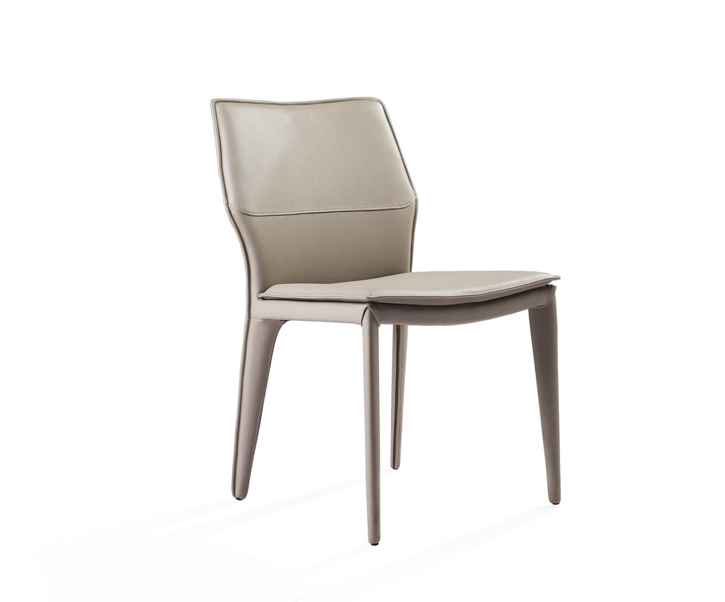 Miranda Light Grey Faux Leather Dining Chair