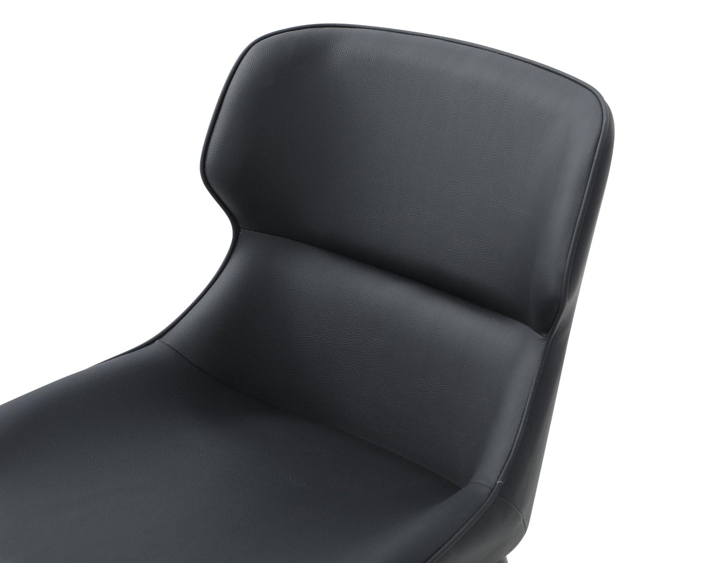 Morocco Black Faux Leather Dining Chair