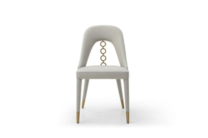 Liza Light Grey & Gold Dining Chair