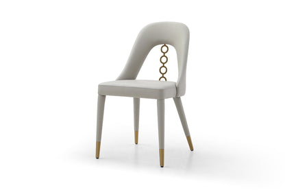 Liza Light Grey & Gold Dining Chair