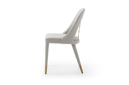 Liza Light Grey & Gold Dining Chair