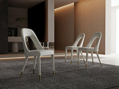 Liza Light Grey & Gold Dining Chair