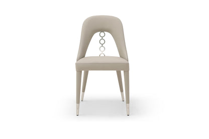 Liza Light Grey & Silver Dining Chair