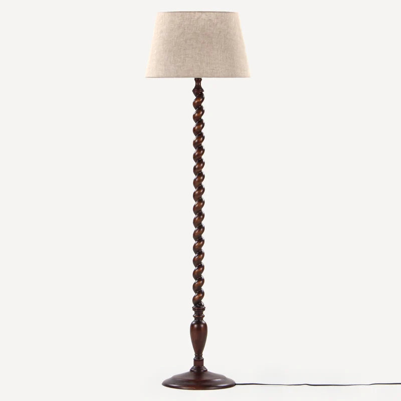 Twist Solid Wood Floor Lamp
