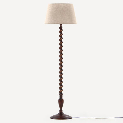Twist Solid Wood Floor Lamp