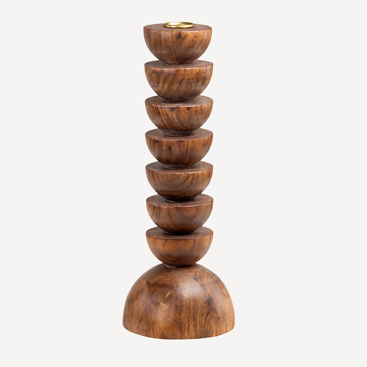 Cupola Candle Holder Large - Acacia