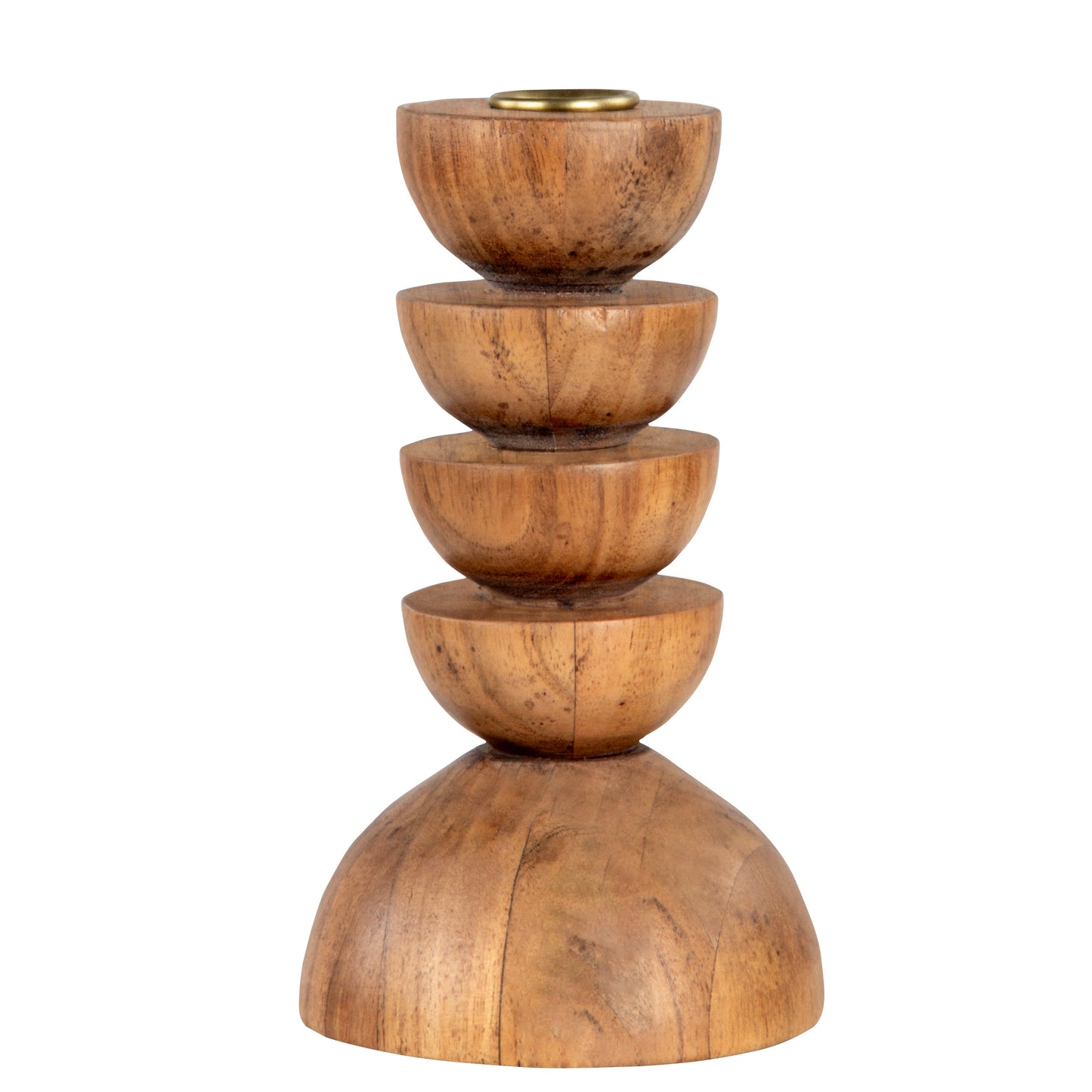 Cupola Candle Holder Medium - Acacia