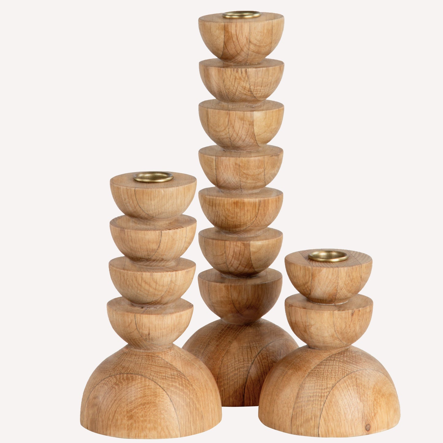 Cupola Candle Holder Large - Oak