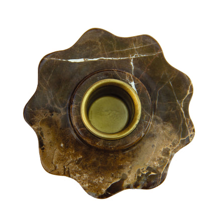 Daisy Candle Holder- Marble