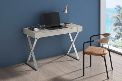 Elm Large Desk - Light Grey