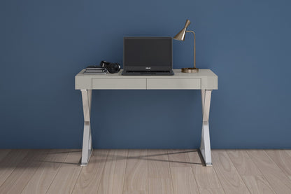 Elm Large Desk - Light Grey