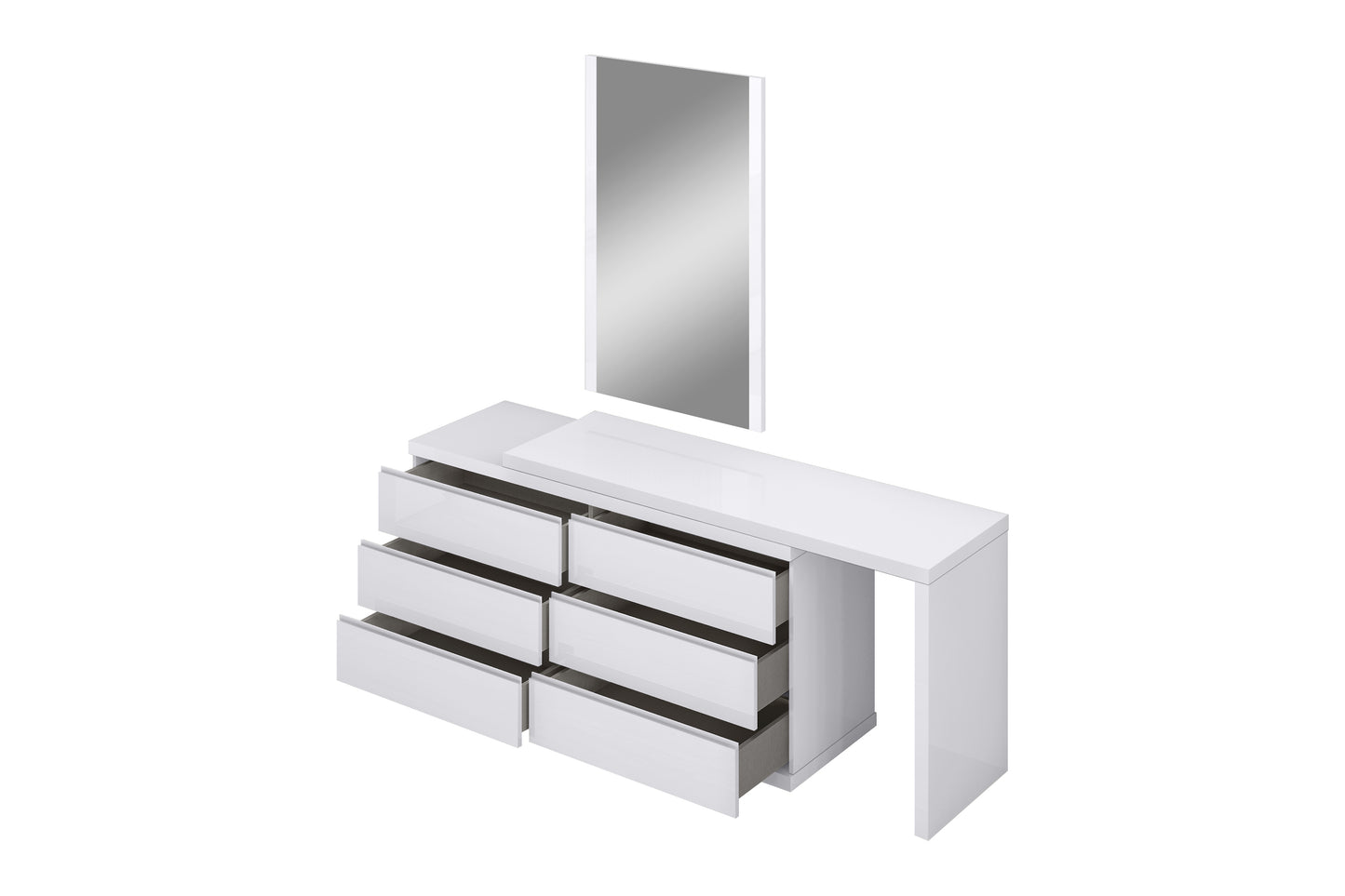 Anna Dresser Extension - High Gloss White