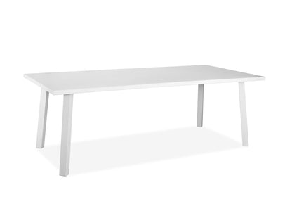 Rio Outdoor Rectangular Dining Table - White