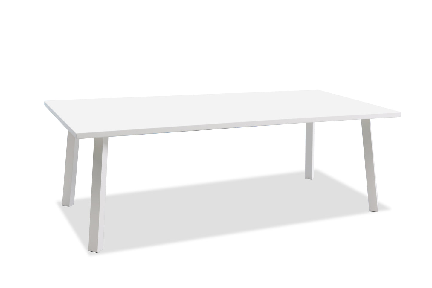 Rio Outdoor Rectangular Dining Table - White