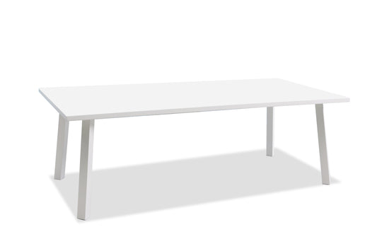 Rio Outdoor Rectangular Dining Table - White