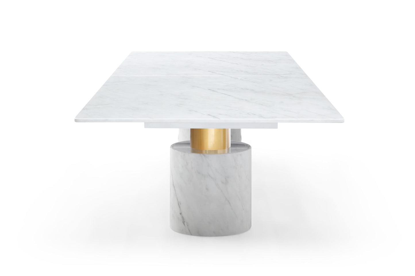 Geneva 136" Dining Table - White