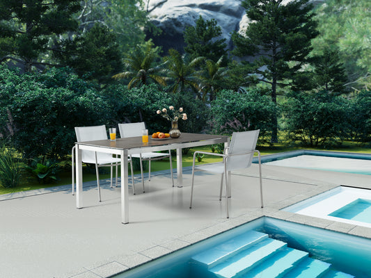 Paola Outdoor Dining Table - Light Grey