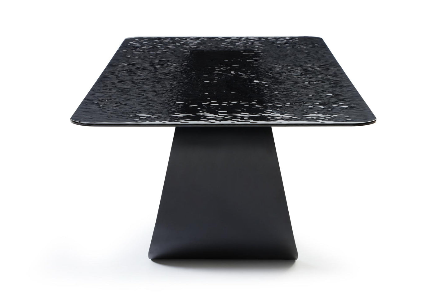 Tiffany Dining Table - Black Glass