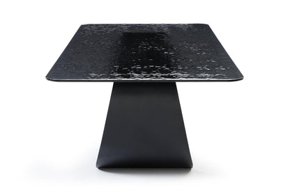 Tiffany Dining Table - Black Glass