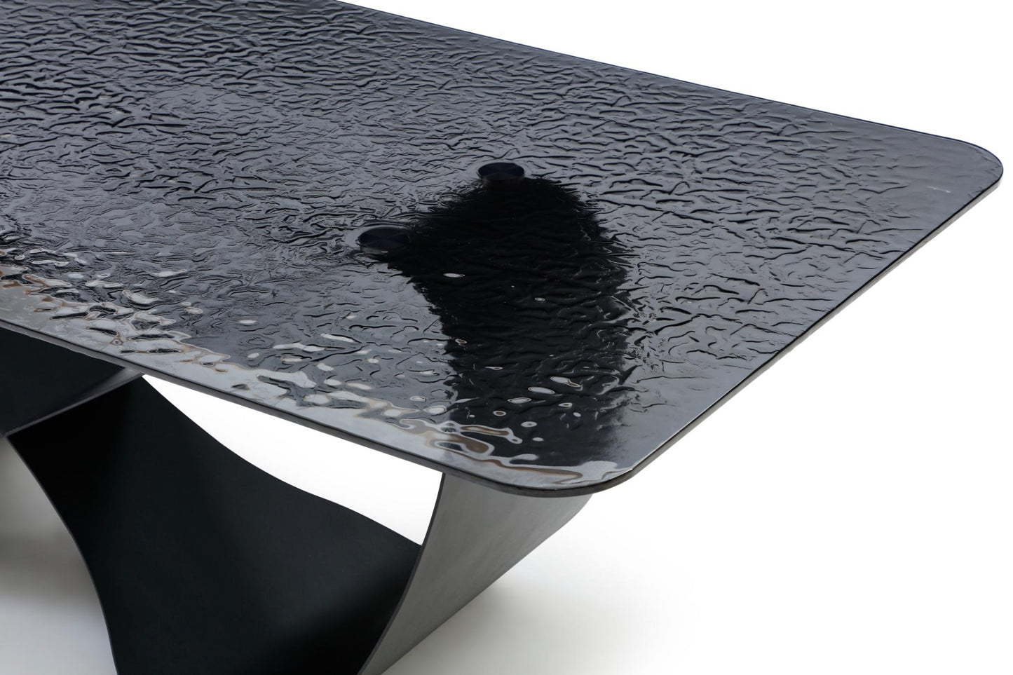 Tiffany Dining Table - Black Glass