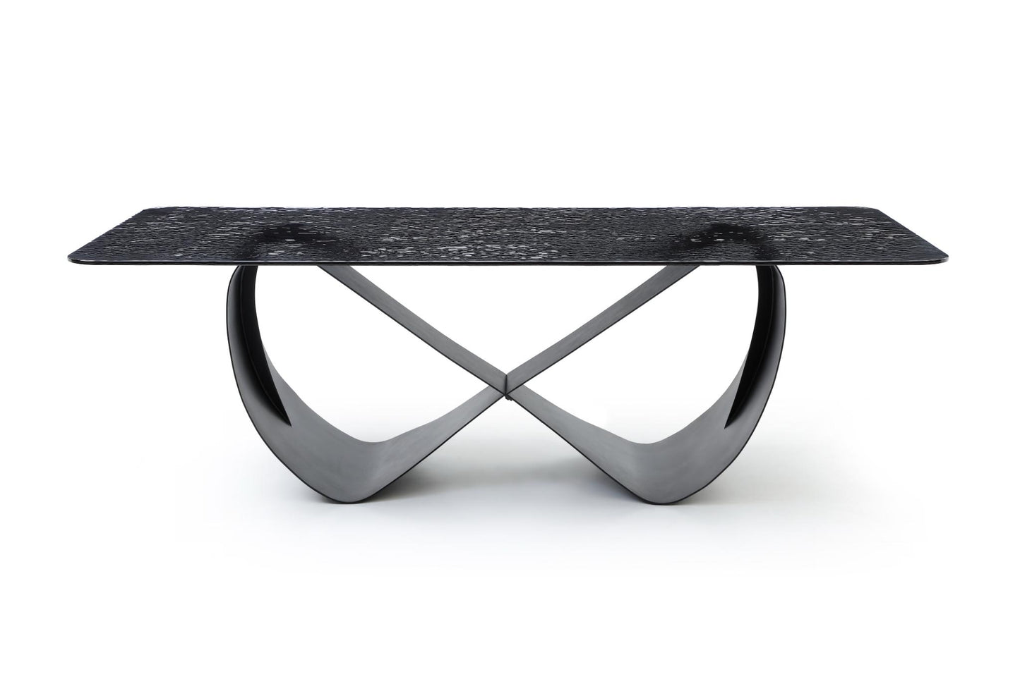 Tiffany Dining Table - Black Glass