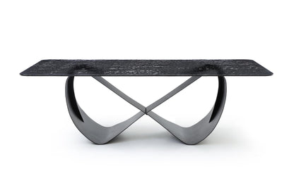 Tiffany Dining Table - Black Glass