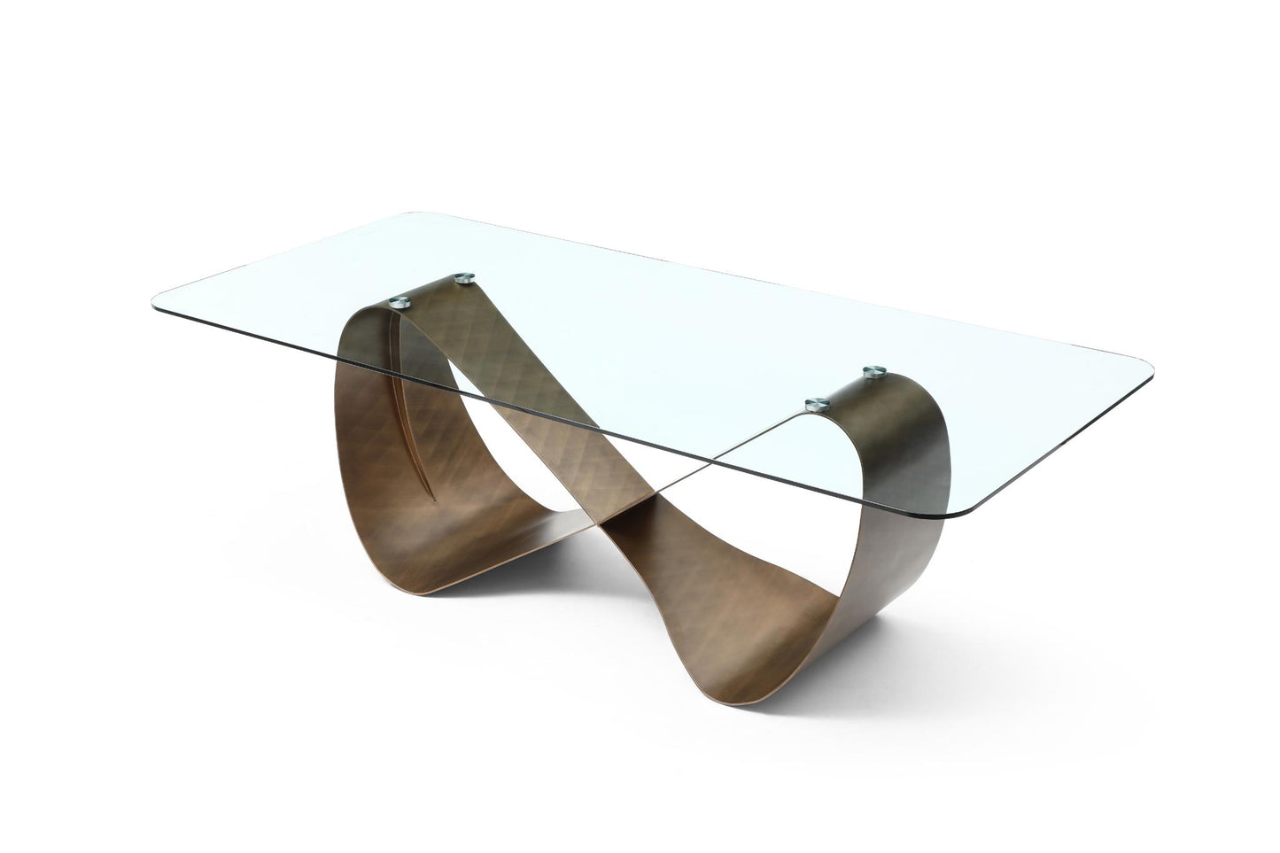 Tiffany 94" Tempered Glass Dining Table