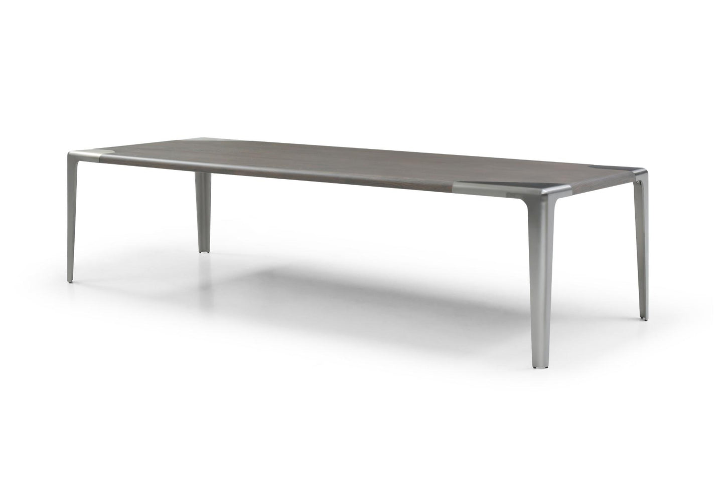 Elena 118" Dining Table in Light Grey Ash