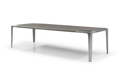 Elena 118" Dining Table in Light Grey Ash
