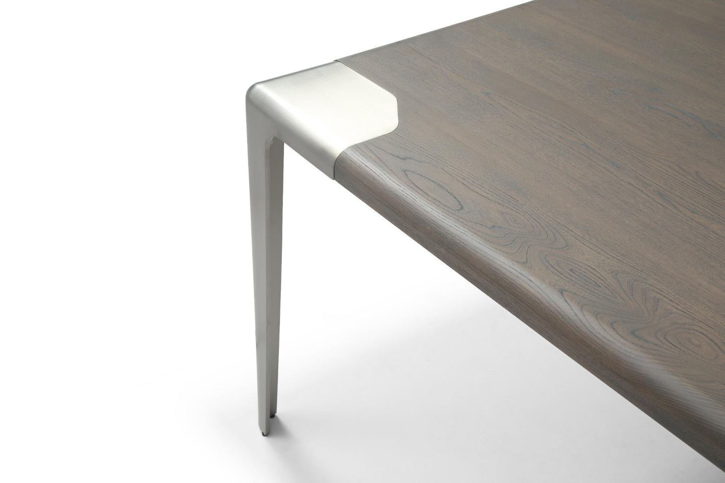 Elena 118" Dining Table in Light Grey Ash