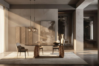Rivelle Dining Table - Bronze