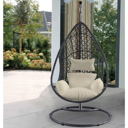 Bravo Outdoor Egg Chair - Grey/White
