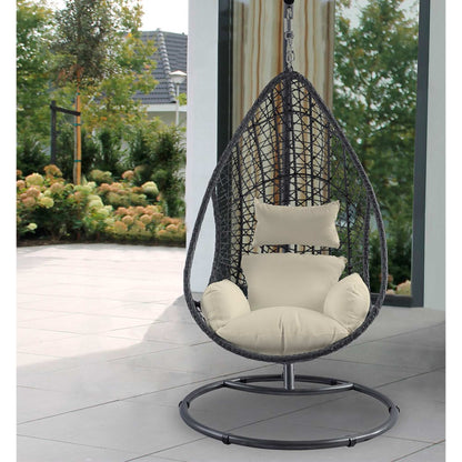 Bravo Outdoor Egg Chair - Grey/White