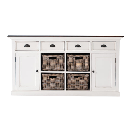 Buffet with 4 Baskets