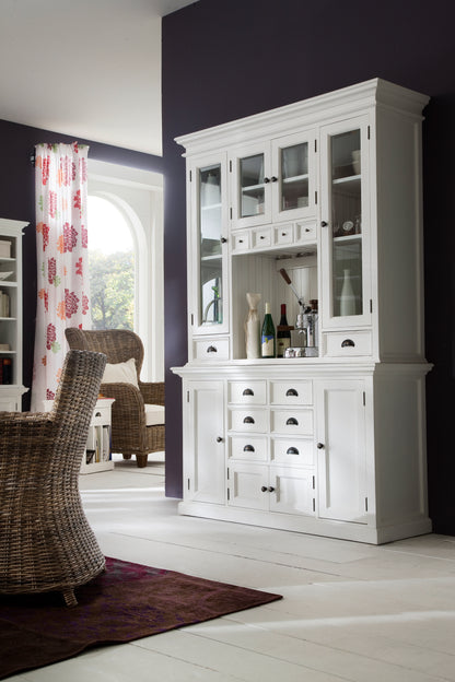 Glass Door Dining Hutch Unit