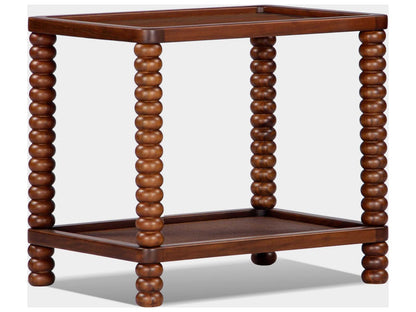 Twist Cane Solid Wood Side Table