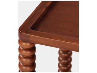 Twist Cane Solid Wood Side Table