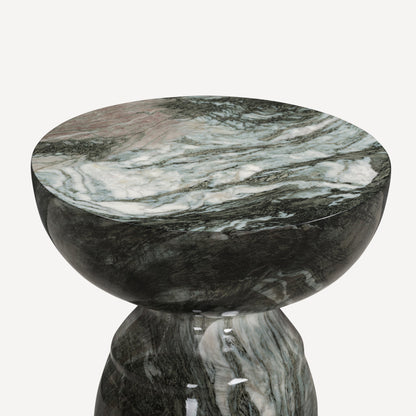 Echo End Table - Grey/Blush Marble