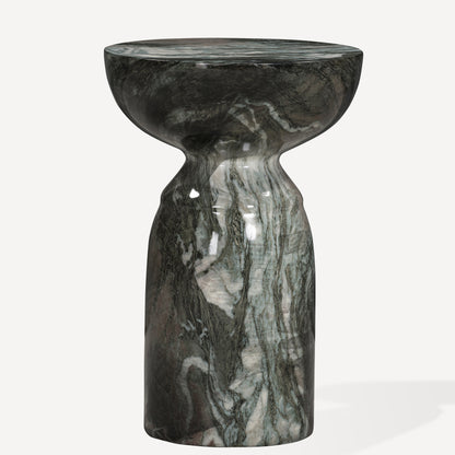 Echo End Table - Grey/Blush Marble