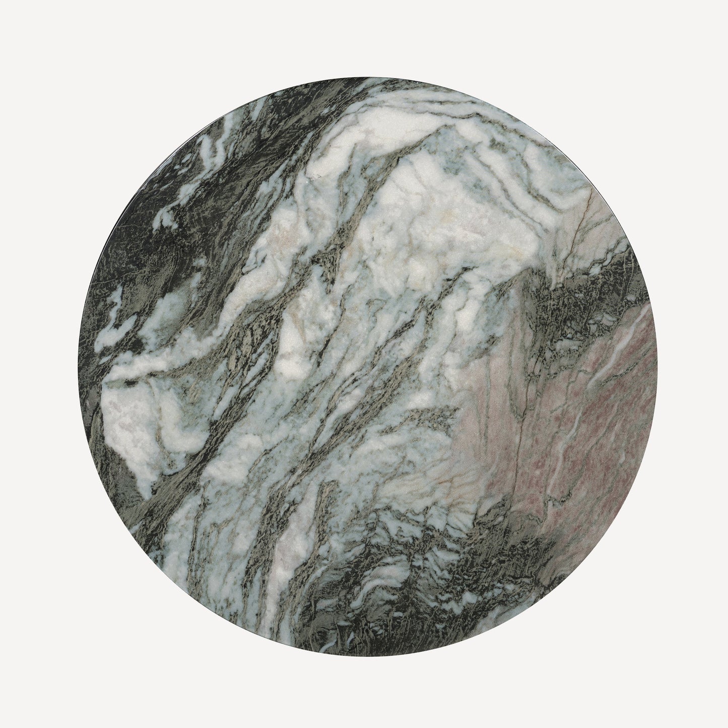 Echo End Table - Grey/Blush Marble
